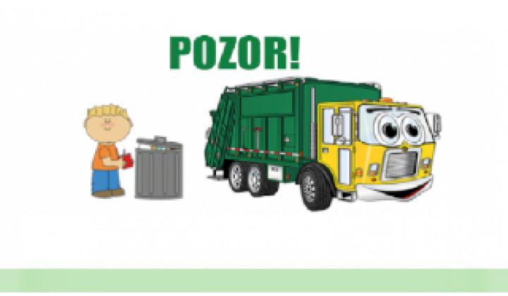 Fotka - Dôležitý oznam-zber odpadu